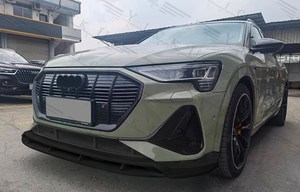 Kit carrosserie en fibre de carbone de style YCK - Compatible avec <span class=keywords><strong>Audi</strong></span> E-Tron 2021-2024 (lèvre avant, diffuseur arrière, spoiler, pare-chocs) - Product Image 2