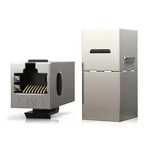 CAT 7 RJ45 en línea acoplador Keystone <span class=keywords><strong>Jack</strong></span>, blindado hembra a hembra - Product Image 2