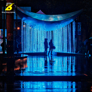 Scultura Programmabile a LED <span class=keywords><strong>Luna</strong></span> e Stelle - Arte Atmosferica Resistente alle Intemperie per Parchi a Tema e Mercati Notturni - Product Image 3