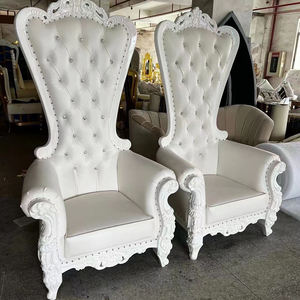 Sillas de Banquete de Lujo para Bodas, Color Dorado y Blanco, Estilo Princesa Real, Sofá, Muebles Comerciales para Bodas, Fiestas y Eventos - Product Image 4