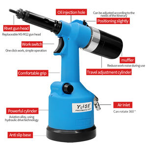 Oferta Especial: <span class=keywords><strong>Remachadora</strong></span> Neumática Automática YASE YS-9900 (Azul/Rojo) - Herramienta para <span class=keywords><strong>Tuercas</strong></span> <span class=keywords><strong>de</strong></span> Todos los Materiales M3-M12 OEM para Ensamblaje Industrial - Product Image 2