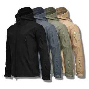 Hot Sale Custom Designs Polyester Softshell Jacket Sport Outdoor Windbreaker Mountain Waterproof Men's Assault Jacket