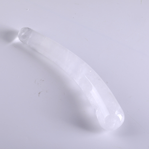 Vente en gros de cristal naturel d'<span class=keywords><strong>améthyste</strong></span>, de quartz rose et d'obsidienne, masseur incurvé en forme de dildo, massage yoni, baguette incurvée pour femme, dildo - Product Image 6