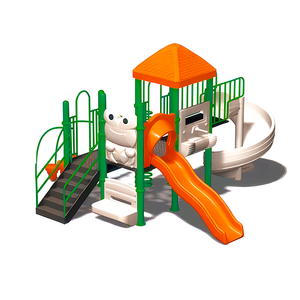 Balançoire en vinyle commerciale pour enfants en plein air jungle park ride aire de jeux arrière cour <span class=keywords><strong>escalier</strong></span> toboggan - Product Image 5