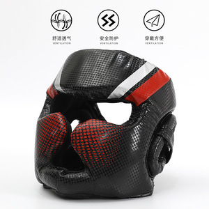 Casque de combat Sanda pour adulte, protection de la tête moulée en une seule pièce, pour Taekwondo, Kickboxing, boxe, arts martiaux, équipement d'entraînement - Product Image 2