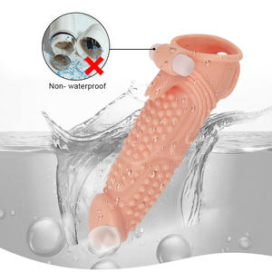 ชุดอุปกรณ์เสริมเพศชายสำหรับผู้ใหญ่ ใช้กับร่างกาย เพื่อเพิ่มขนาด ความหนา และความเร่าร้อน ปลอกอวัยวะเพศชายพร้อมระบบสั่น - Product Image 4