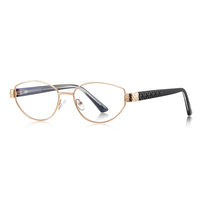 Kacamata Wanita Model Cat Eye Anti-Blue Light Bingkai Penuh Segitiga Solid Grosir Kacamata Optik Logo Kustom RUISEN Model 3163