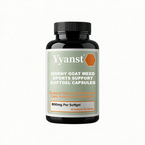 Gélules de soutien sportif à base de plantes Horny Goat Weed 800mg 90pcs – Performance sportive et nutrition quotidienne pour hommes actifs – Complément alimentaire à base de plantes - Product Image 1