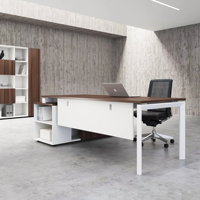 Mobilier moderne personnalisable pour bureau de direction Table de patron Bureau de direction en bois pour bureau de direction d'entreprise