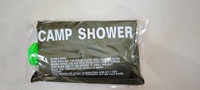 Version simple Sac de douche vert 20L pour camping en extérieur, sac d'eau pour bain avec chauffage solaire, kit de bain