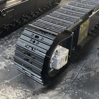 Châssis chenillé hydraulique robuste 6,8T à prix d'usine pour engins de forage et composants de machines de construction