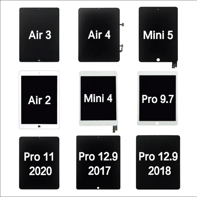 LCDs for iPad Screen for iPad Pro 11 12.9 2020 2018 2017 LCD Digitizer for iPad Mini 1 2 3 5 6 A2197 A2200 A2198 2015 2019 2021