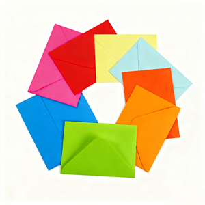 Wholesale Black Recycled <strong>Mini</strong> Paper Folding Square <strong>Envelope</strong> With Custom Kraft Paper <strong>Envelope</strong> - Product Image 3