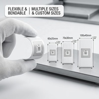 Etiqueta RFID Flexible Imprimible para Metal, Impinj Monza R6 UHF, para Rastreo de Activos