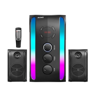 Audmic 2.1 đa phương tiện chuyên nghiệp loa rạp hát tại nhà với cho <span class=keywords><strong>Bluetooth</strong></span> Máy tính để bàn máy tính & mạnh mẽ loa siêu trầm - Product Image 1