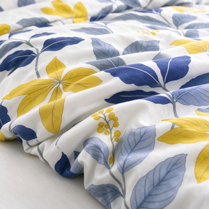 Set Copripiumino Floreale con Stampa Botanica, Set Lenzuola <span class=keywords><strong>Leggero</strong></span>, Biancheria da Letto per Casa e Hotel, Motivo Personalizzabile - Product Image 2