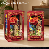 CuteBee The Little Prince Kit Rumah Miniatur DIY Berlisensi Resmi My One and Only Rose dengan Lampu LED