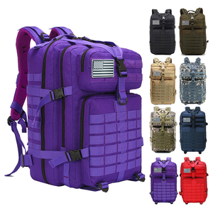 Sac à dos tactique camouflage 3D pour homme, 45L, grande capacité, randonnée hors route, camping, voyage, polyester durable - Product Image 4