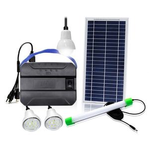 Sistema de Energía Solar con Panel Solar de 8W/11V y 3 Bombillas LED para Iluminación del Hogar y Carga de Teléfonos - Product Image 3