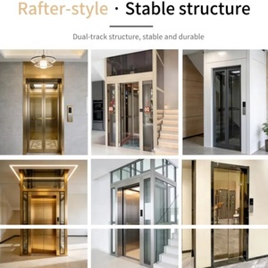 Mini-ascenseur à cadre en alliage d'aluminium pour portique de 2ème étage, idéal pour petits espaces et villas, élévateur de passagers, monte-charge, ascenseur. - Product Image 3