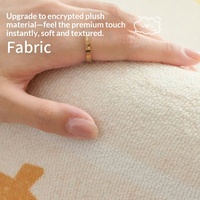 Tapis vintage à poils longs en coton avec envers en tissu éponge, résistant aux taches et à la saleté, pour salon, chambre et décoration de canapé