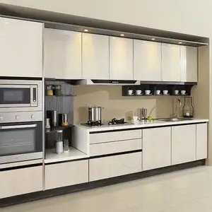 Nuovo design all'ingrosso piccoli mobili da cucina modulari moderni per il Design dell'armadio da cucina del progetto dell'appartamento