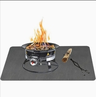 Tapis ignifuge imperméable en fibre de verre enduit de silicone, résistant à la chaleur et aux produits chimiques, taille personnalisée, découpé sur mesure, 6 pieds, pour usage domestique