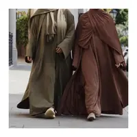Conjuntos de 2 piezas de abaya para mujer, abaya islámica moderna, venta al por mayor, 2022