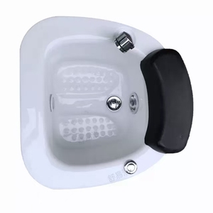 Fauteuil de pédicure moderne en cuir pour salon de beauté, spa, salon de manucure, hôtel, salon de coiffure avec baignoire chauffante multifonctionnelle en FRP - Product Image 4