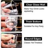 Verres à Shot en Verre Personnalisés avec Logo, en Gros, 1oz 1.5oz, pour Tequila et Whisky, en Vente