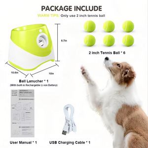 2 Inch Modern Simple Dog <b>Ball</b> Launcher with Two Modes (Manual & Automatic) Rechargeable <b>Tennis</b> <b>Ball</b> Launcher - Product Image 3