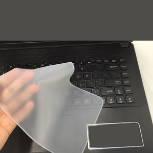 Film de protection transparent en silicone ultra-fin anti-poussière et imperméable pour clavier d'ordinateur portable universel 13''-17'' - Product Image 1