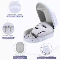 Étui de rangement rigide antichoc pour masque facial compatible avec le masque facial LED CryoGlow Sharks, sac de rangement pour appareil de beauté