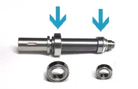 Roulements en acier inoxydable pour pièce à main de perceuse à ongles portable professionnelle KUPA UP200, forme liquide UG12