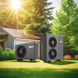 Bomba de Calor Solar Personalizada OEM, Color Gris Plateado, con Doble Ventilador, Refrigerante R290, Calefacción de Energía Renovable para el Mercado Global - Product Image 1