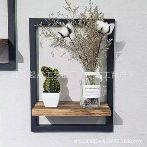 Estante de pared de madera, estantería de almacenamiento para pared, estante de pared rectangular con capacidad de carga para marcos de fotos - Product Image 4
