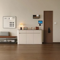 Console de rangement moderne en panneaux de bois sur mesure pour salons/salles à manger et bars domestiques/hôtels - Options OEM/ODM disponibles