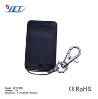 YET- F51D 433mhz Télécommande sans fil 4 boutons Télécommande RF pour code d'apprentissage de porte de garage