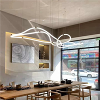 LE PLUS GRAND Lustre Minimaliste Salon Creative Bar Chambre Ligne Restaurant Led Lumière Suspendus Éclairage DIY Suspension Lampe Maison