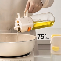 Pot et verseur d'huile 2 en 1 550ml étanche à double mode de cuisine anti-goutte pour distributeur d'huile de cuisson à l'olive