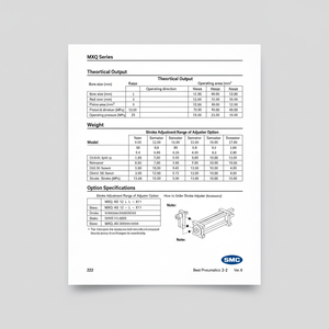 SMC นิวเมติกส์จุกยาง MXQ-AT12L ชิ้นส่วนลมหดตัว - Product Image 1