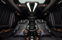 Kit de conversion intérieur VIP complet pour Mercedes Classe V W447, sièges capitaine en cuir noir, table pliante, plafonnier d'origine