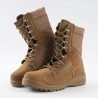 Bottes tactiques antidérapantes légères pour la randonnée, l'escalade et les sports de plein air, à col haut et fourrure