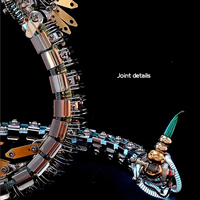 1000+ buah Kit Model Puzzle Logam 3D Cobra Mekanik Steampunk untuk Dewasa Seri Ular
