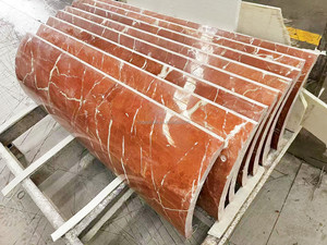 Marbre rouge veiné d'<span class=keywords><strong>Alicante</strong></span> (Espagne) pour sols, comptoirs et revêtements muraux – Dalle de marbre rouge - Product Image 5