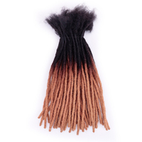 Jiffy capelli naturali alla ricerca di colore ombre afro kinky capelli umani loc estensioni dreadlock per il commercio all'ingrosso