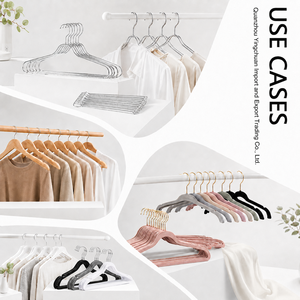 Best Price Hanger Space-saving Custom Kledinghanger Stable Luxury Portable Triangle Velvet Hanger for Clothing Store - Product Image 5