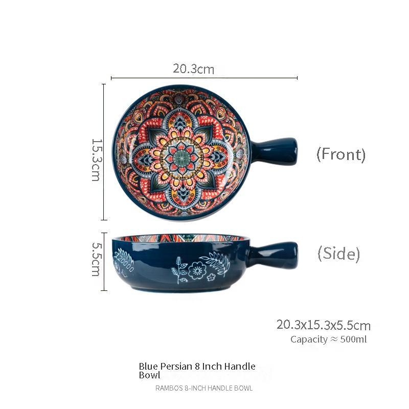 9 inch handle square plate