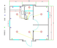 Vente directe usine – Maison de bureau préfabriquée en conteneur de 30 pieds, maison pliante à double aile, villa extérieure en acier extensible avec balcon
