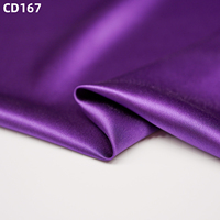 100% reine Maul beers eide Satin Hochzeits stoff Seide Charme use Hochwertige lila Farbe 30mm chinesische traditionelle natürliche Mode